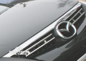 Декоративные элементы решётки радиатора верхние d 16 (компл 2шт) "Mazda CX-9" 2008